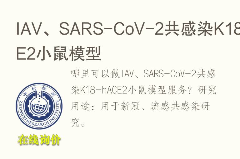 IAV、SARS-CoV-2共感染K18-hACE2小鼠<font color='red'>模型</font>