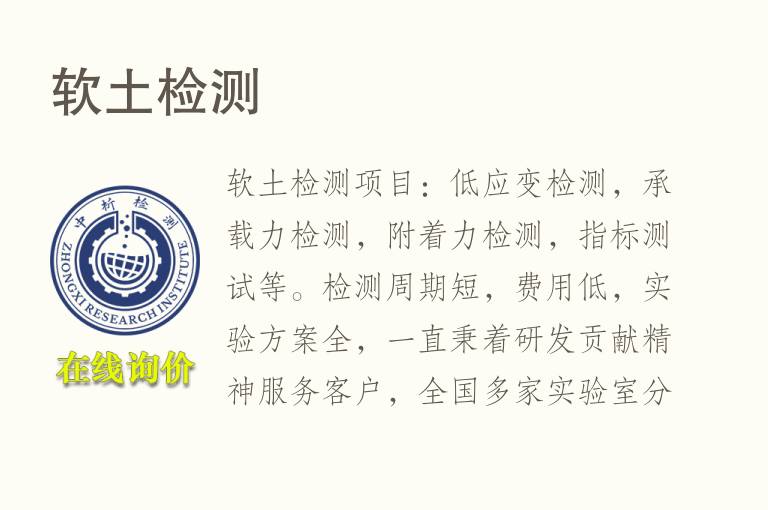 软<font color='red'>土</font>检测